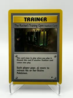 THE ROCKET'S TRAINING GYM 104/132 RARE GYM HEROES POKEMON NM - Image 1
