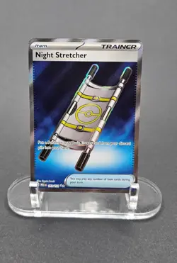 Pokemon Night Stretcher 173/132 Me01: Mega Evolution Trainer Full Art Holo - Image 1