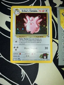 Pokemon 2000 Gym Heroes 3/132 ERIKA'S CLEFABLE Holo 🔥PSA Grade🔥162💎NM ++💎 - Image 2