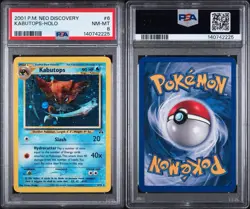 Pokemon TCG 2001 Kabutops 6/75 Neo Discovery Holo PSA 8 - Image 3