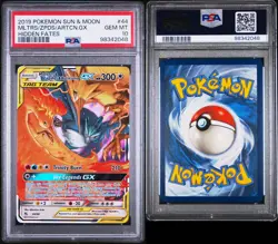 Moltres & Zapdos & Articuno Gx 44/68 Hidden Fates Pokemon PSA 10 - Image 3