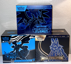 Pokemon Mega Evolution Elite Trainer Box ETB, Black Bolt, Phantasmal Flames ETB - Image 1