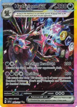 Pokemon 2024 Surging Sparks Hydreigon EX #240/191 SAR - Image 1