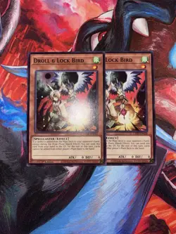 Yugioh! 2x Droll & Lock Bird L5DD-ENC04 Common 1st Edition Near Mint - Image 1