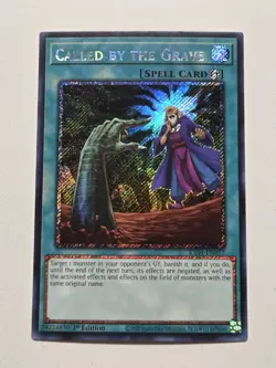 Called by the Grave (PSR) RA01-EN057 Platinum Secret Rare Yugioh 1st Edition NM - Image 1