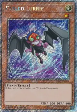 Yugioh! Fabled Lurrie - RA03-EN003 - Platinum Secret Rare - 1st Edition NM - Image 1
