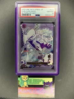 PSA 10 Gum Gum Giant Alt Art OP09-078 Japanese ONE PIECE The Best Vol.2 - Image 1