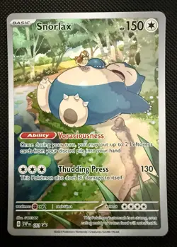 Snorlax 151 SVP 051 ETB Black Star Promo Card Pokemon Card- NM - Image 1