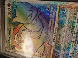 2022 Pokemon Go Mewtwo VSTAR Full Art Secret Card PSA 8 NM-MT #79 - Image 5