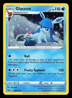 Glaceon SWSH192 Holo Sword & Shield Promo Pokemon Card - Image 1