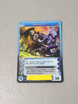 Chaotic TCG - Okaxor Super Rare First Edition Foil Card (35/25/65/30/35) - LP - Image 1