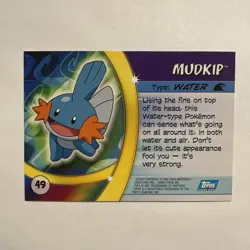 Mudkip Pokemon Advanced Challenge Topps TCG Card 2004 #49 - Image 2