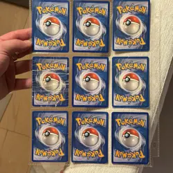 Vintage Pokemon 9-Card Reverse Holo Lot HP-Damaged - Image 2