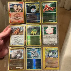 Vintage Pokemon 9-Card Reverse Holo Lot HP-Damaged - Image 3