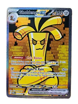 Gholdengo ex 252/182 Special Illustration Rare Paradox Rift Pokemon Card NM - Image 1