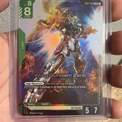 Wing Gundam Zero Foil LR - GD01-024 Gundam Trading Card Game Holo English - Image 1
