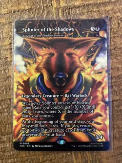 Splinter of the Shadows - Ashcoat of the Shadow Swarm (Borderless) #6 MTG PZA - Image 1