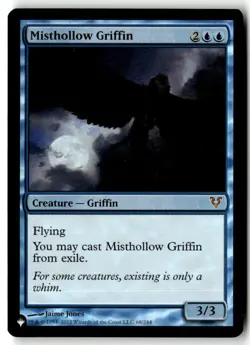 MTG Foil Misthollow Griffin - The List Reprints Moderately Played English - Image 1