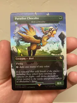 Paradise Chocobo - Birds of Paradise (Borderless) Foil, P0483, Final Fantasy, NM - Image 1