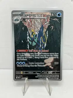 2025 Pokemon Mega Evolution Clawitzer Illustration Rare #141/132 - Image 1