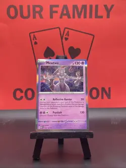 Mewtwo 150/165 Scarlet & Violet 151 Holo Rare Pokemon TCG 2023 NM - Image 1