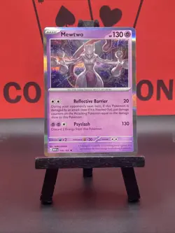 Mewtwo 150/165 Scarlet & Violet 151 Holo Rare Pokemon TCG 2023 NM - Image 2