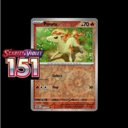 Ponyta 077/165 Scarlet & Violet 151 Pokemon TCG Reverse Holo - Image 1