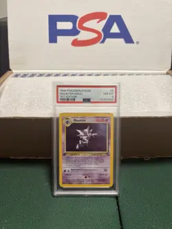 Pokemon TCG: Haunter 1st Edition Holo Rare #6/62 Fossil PSA 8, NM-MT - Image 1