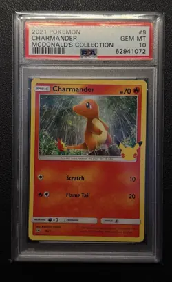 2021 Pokemon McDonald’s Collection - Charmander #9 PSA 10 - Image 1