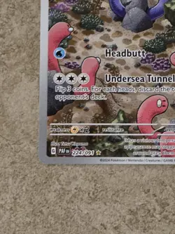 [ NM ] Wugtrio 224/091 SV: Paldean Fates Illustration Rare Holo Stage 1 Pokemon - Image 4