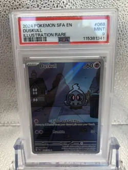 English Pokemon Duskull 068/064 Sv: Shrouded Fable Holo PSA 9 - Image 2