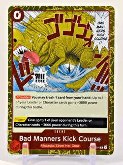 OP04-016 Bad Manners Kick Course (R) Kingdoms of Intrigue One Piece CCG - Image 1