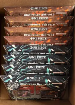 One Piece CCG Illustration Box Vol. 5 and 6 (8 Box Lot) - Factory Sealed - Image 1