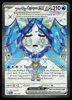 Wellspring Mask Ogerpon ex 194/167 Ultra Rare Twilight Masquerade Pokemon Card - Image 1