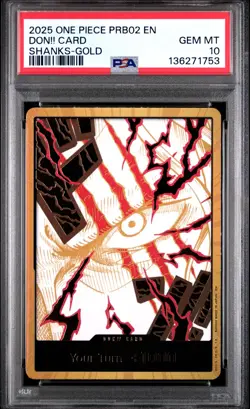 DON!! Card (Shanks) (Gold) Premium Booster -The Best- Vol. 2 Foil PSA 10 - Image 1