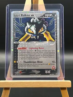 Rocket's Raikou ex 108/107-Secret Rare Holo- Pokemon 2005 Ex Deoxys -NM - Image 1
