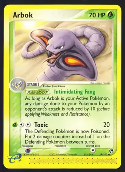 Arbok 29/100 Pokemon EX Sandstorm NM - Image 1