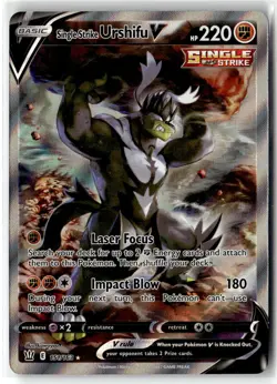 Single Strike Urshifu V ⭐ 151/163 Holo Rare Ultra Battle Styles 2021 Pokemon NM - Image 1