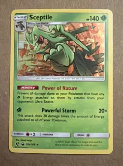 Sceptile - 10a/168 Pokemon Sun & Moon Alternate Art Promos Cosmo Holo NM - Image 1