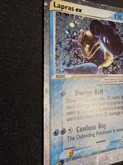 Pokemon TCG EX Ruby and Sapphire Holo Lapras EX 99/109 - Image 2