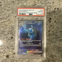 2023 POKEMON MEW EN-151 SPECIAL ILLUSTRATION RARE #200 BLASTOISE EX PSA 10 - Image 1