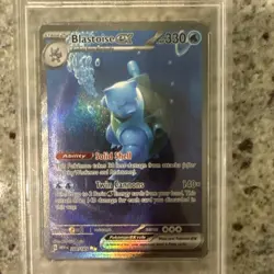 2023 POKEMON MEW EN-151 SPECIAL ILLUSTRATION RARE #200 BLASTOISE EX PSA 10 - Image 3