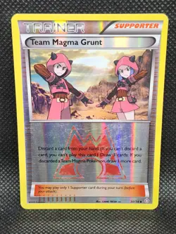 Pokemon Team Magma Grunt Double Crisis Reverse Holo 30/34 Played Condition - Image 1