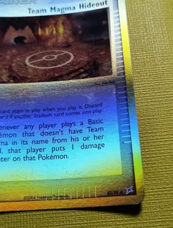 TEAM MAGMA HIDEOUT 83/95 Reverse Holo Pokemon Card EX Team Magma Aqua - Image 4