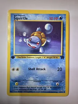 Pokemon TCG Squirtle Team Rocket 1st Edition (68/82) - Image 1