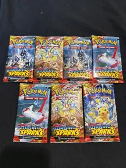 Pokemon TCG S & V surging Sparks Booster Packs 7 Lot Packs FREE SHIPPING - Image 1