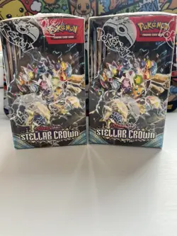 Pokemon TCG Stellar Crown Half Booster Box (18 Packs) - New & Sealed x2 - Image 4