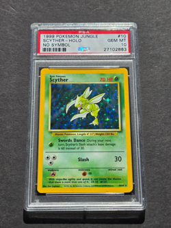 Pokemon PSA 10 JUNGLE SCYTHER 10/64 - 1999 NO SYMBOL HOLO - GEM MINT - Image 1