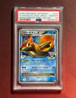 FLOATZEL GL Lv.X 020/090 Bonds to the End of Time PSA 10 GEM MINT Pokemon TCG - Image 1