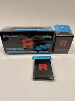 Pokemon Center Japan Team Rocket Long Deck Box, Deck Box and Sleeve Bundle - Image 1